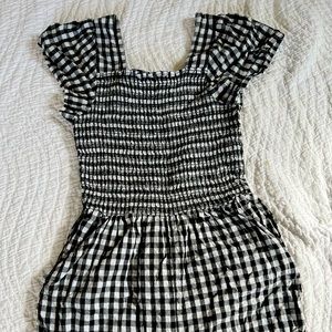Gingham Seersucker Jumpsuit